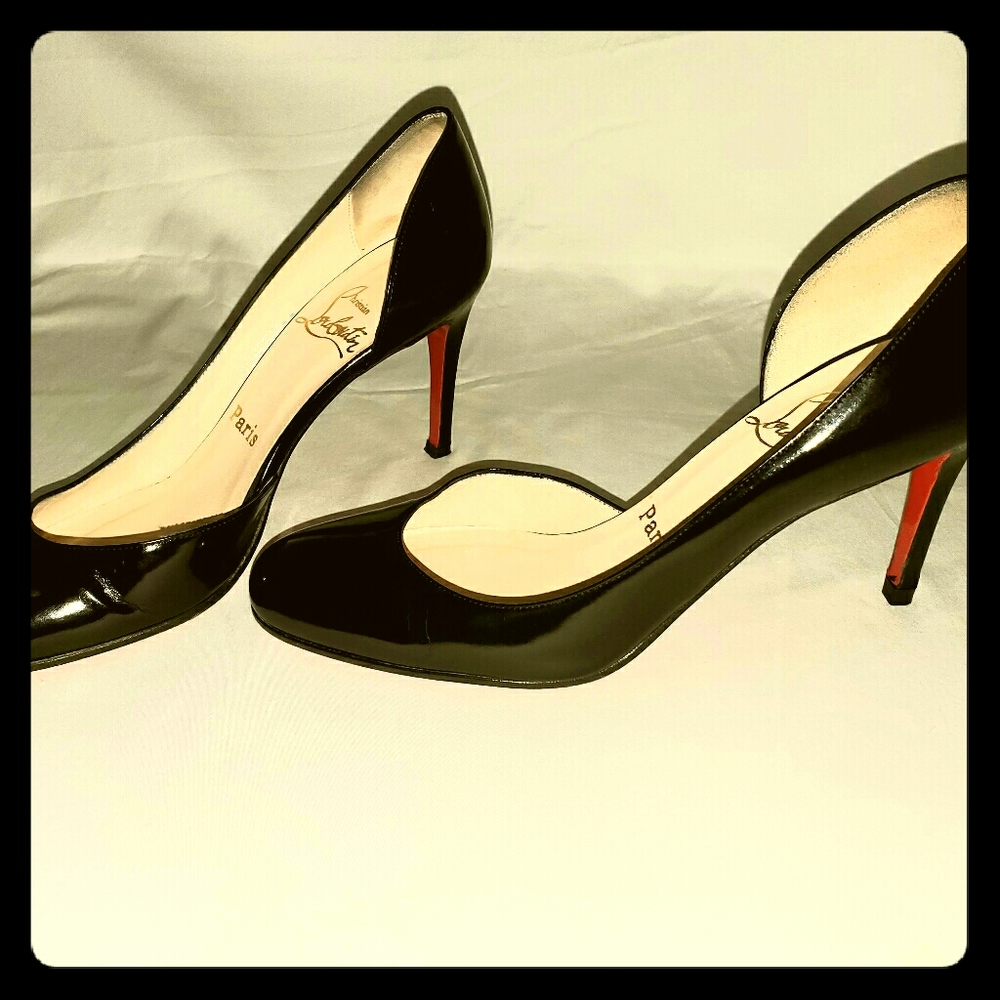 Christian Louboutin Black Patent Leather Pump